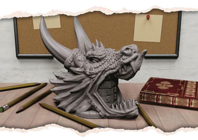 Fantasy dragon decor piece